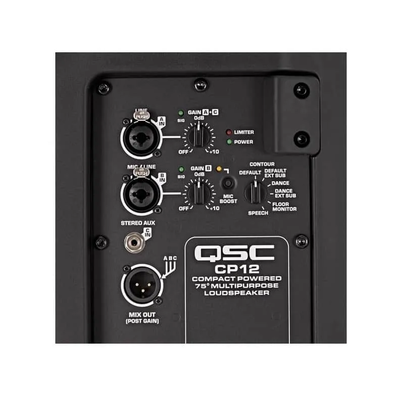 QSC CP12 1000 Watts Compact Active Speaker - Image 3