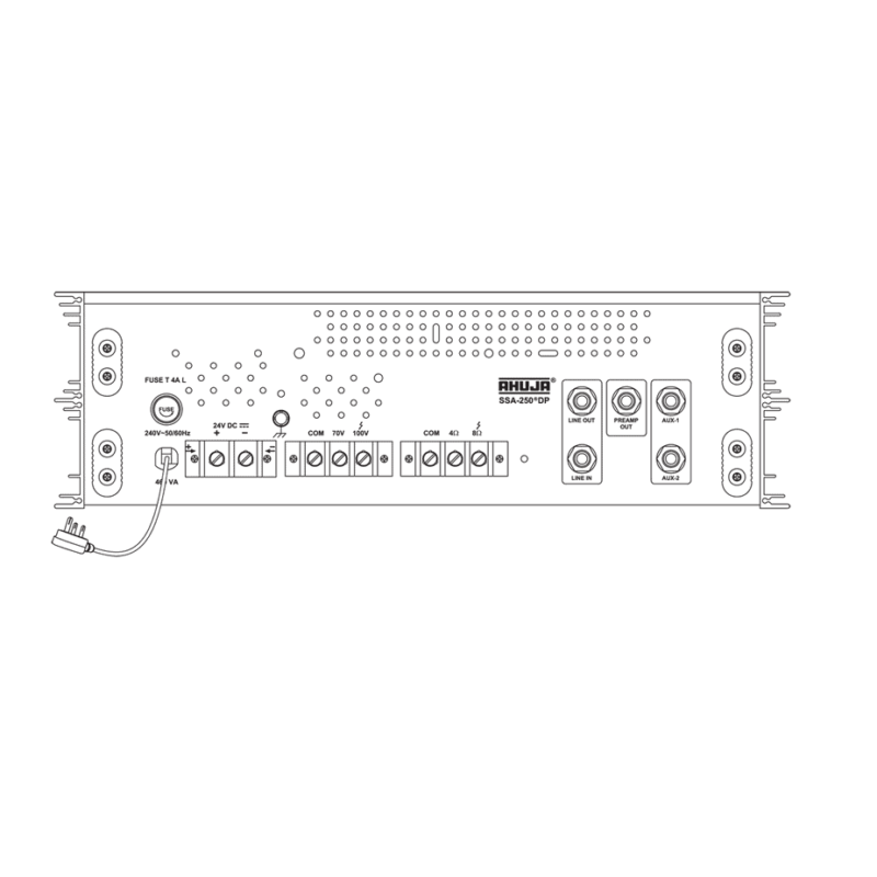 ahuja ssa 250dp BACK paras pro audio