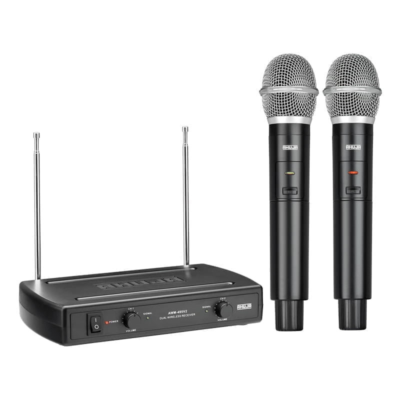 Ahuja AWM 495V2 Dual Hand Wireless Microphone Paras Pro Audio