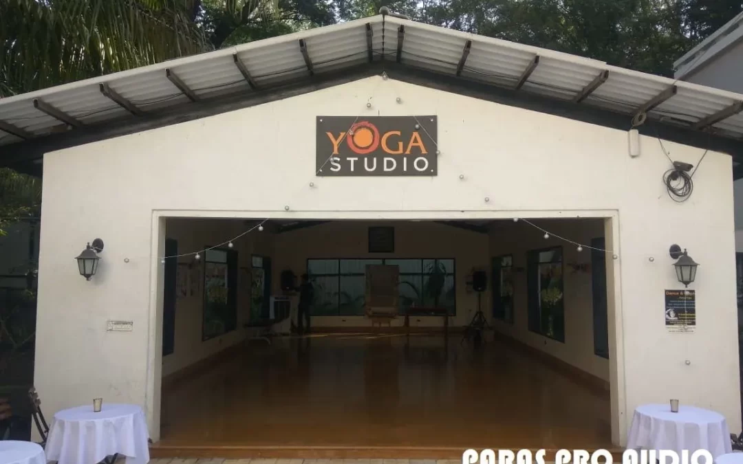 INSTALLATION LIVE SOUND SYSTEM TITAN 12D AT YOGA STUDIO