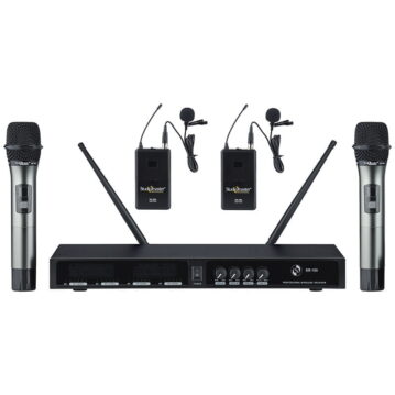 Studiomaster XR 100 2HL 2 Handheld and 2 Lapel Microphone Set