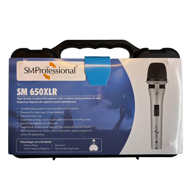 Studiomaster SM 650XLR High-Quality Cardioid Microphone Box 1