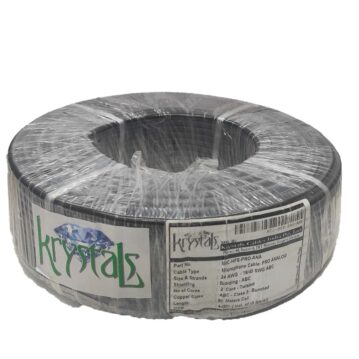 Krystals 24 AWG mic Cable Black