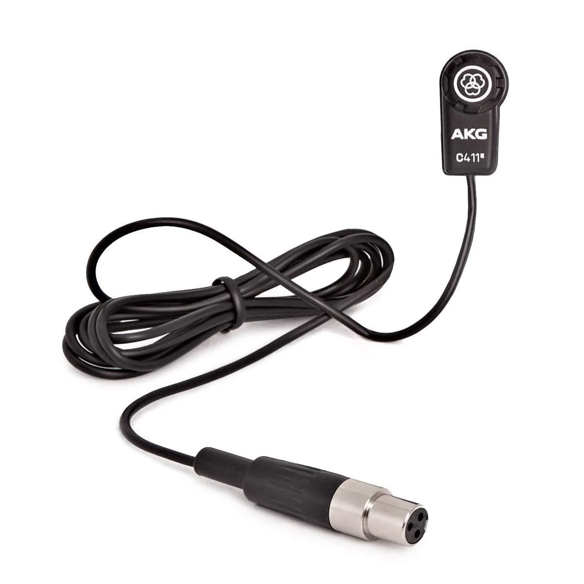 AKG C411 L Condenser Vibration Pickup W/Mini XLR - Paras Pro Audio