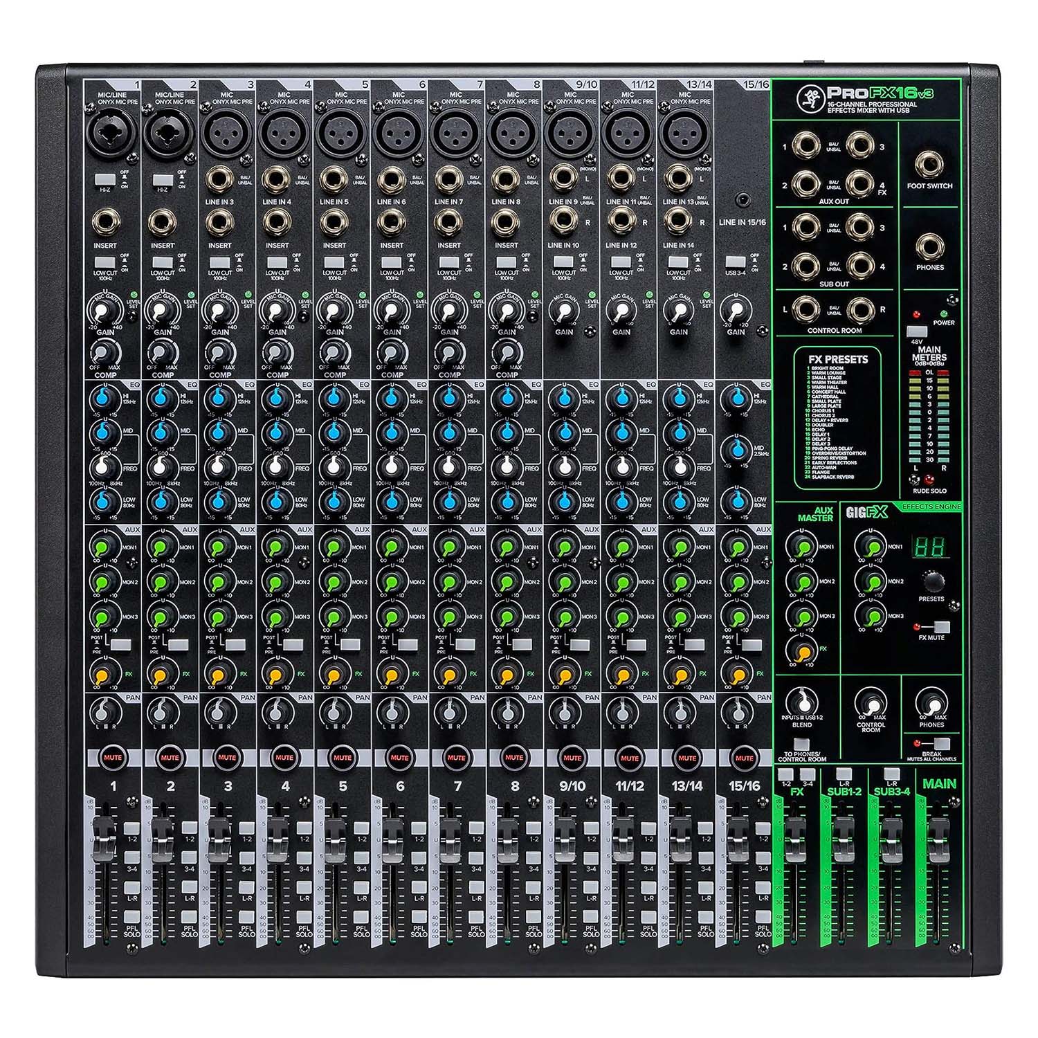 Mackie ProFX16v3 16 Channel Effects Mixer with USB