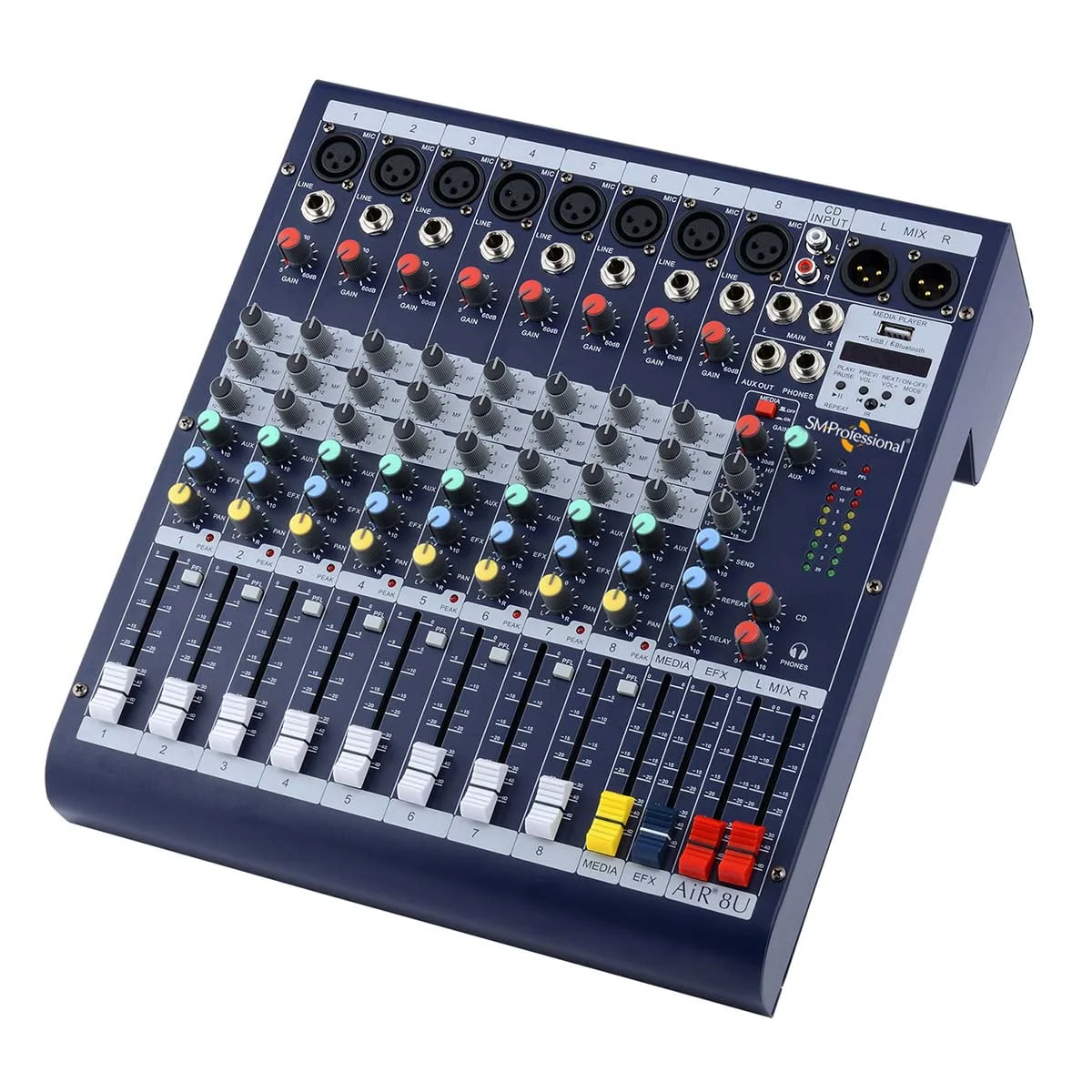 Studiomaster AiR 8U 8 Channel Mixer with USB