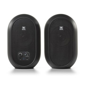JBL 104-BT Compact Desktop Reference Monitors with Bluetooth, Black