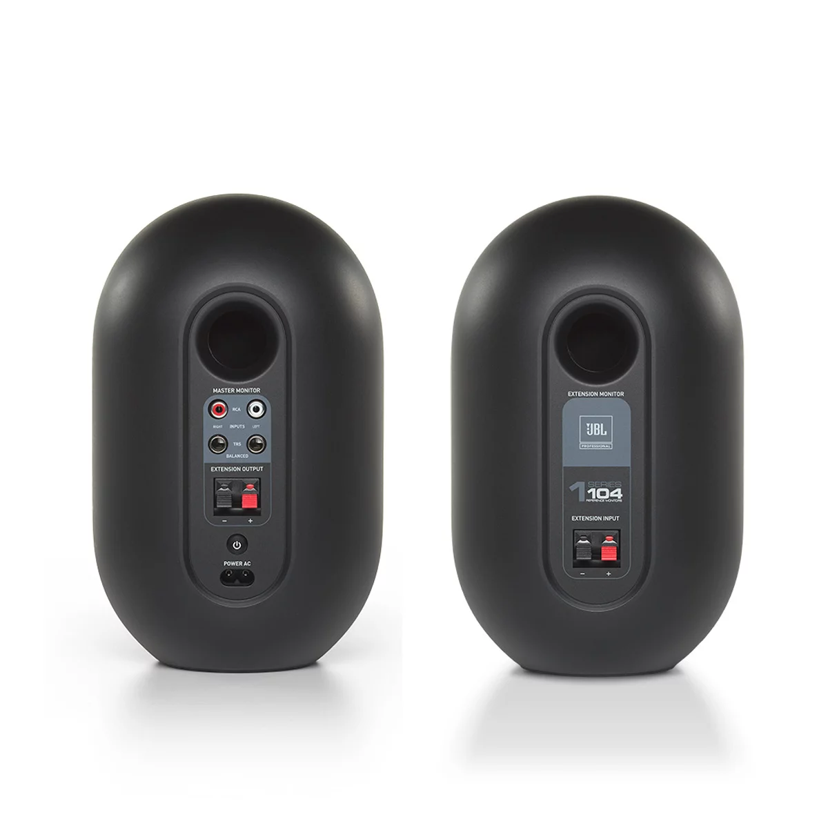 JBL 104-BT Compact Desktop Reference Monitors with Bluetooth, Blck Backside