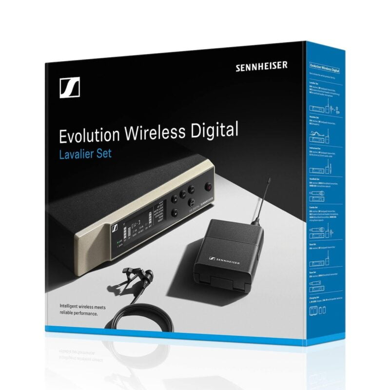 Sennheiser EW-D ME2 SET Digital Wireless Lavalier Microphone System Box