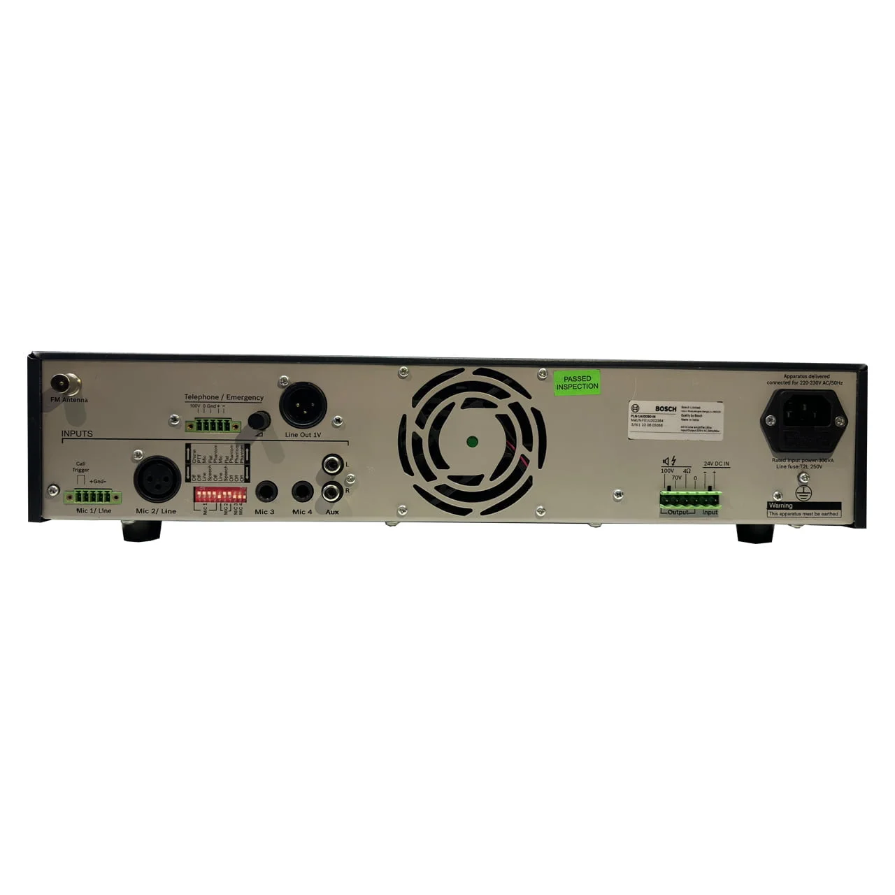 Bosch PLN-1AIO090-IN All-in-one Amplifier Backside