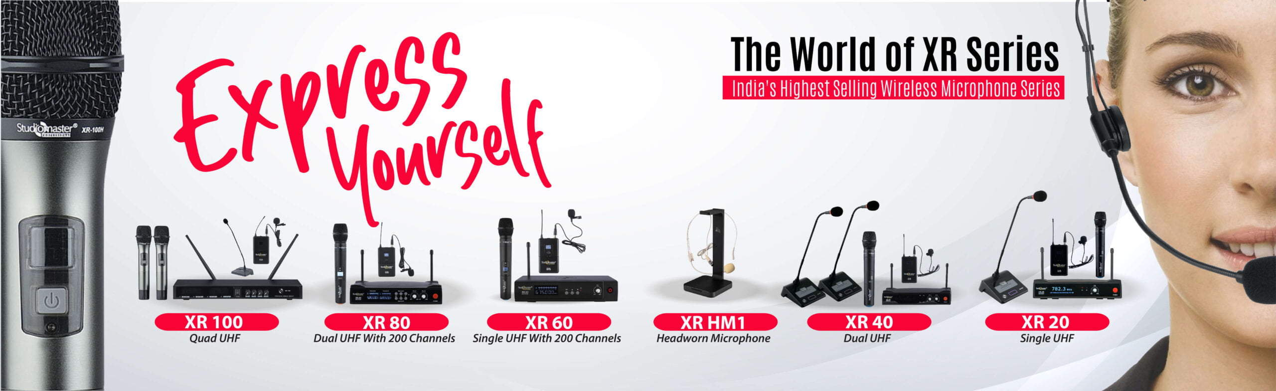 Studiomaster-Professional XR Series-Wireless-Microphones