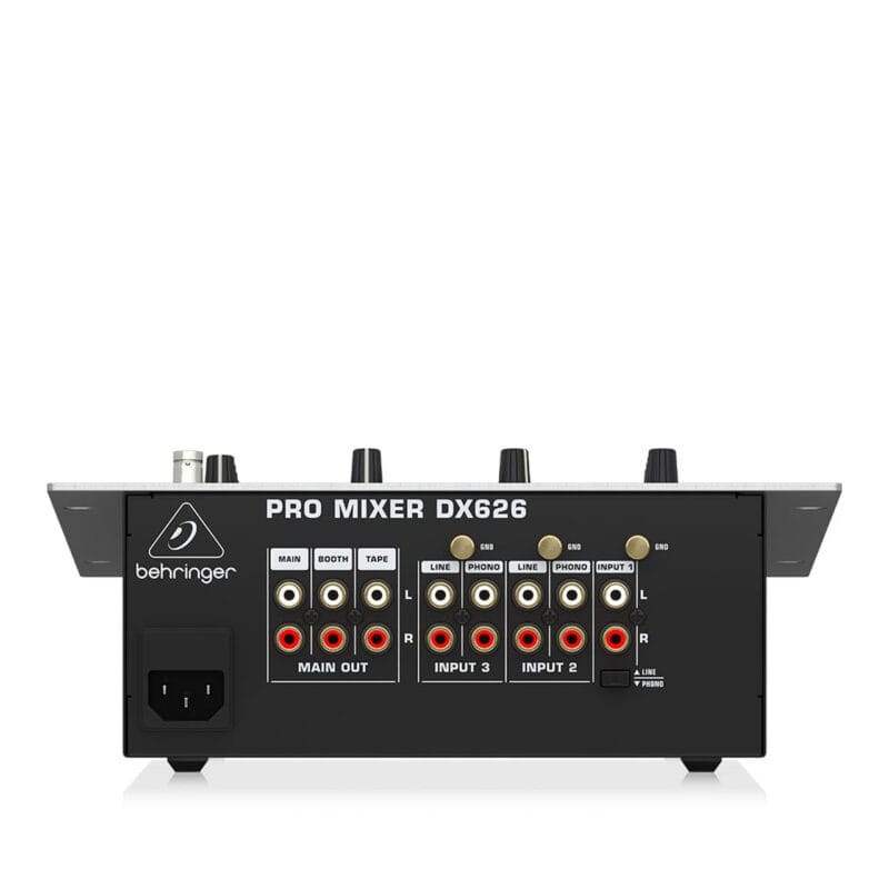 Behringer Pro Mixer DX626 DJ Mixer Input output