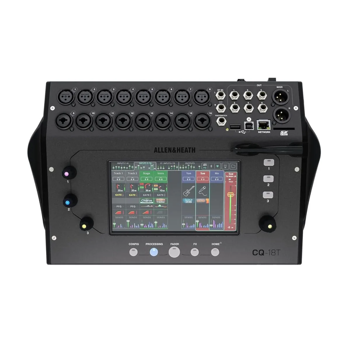 Allen & Heath CQ-18T Ultra-Compact 18 Channel Digital Mixer