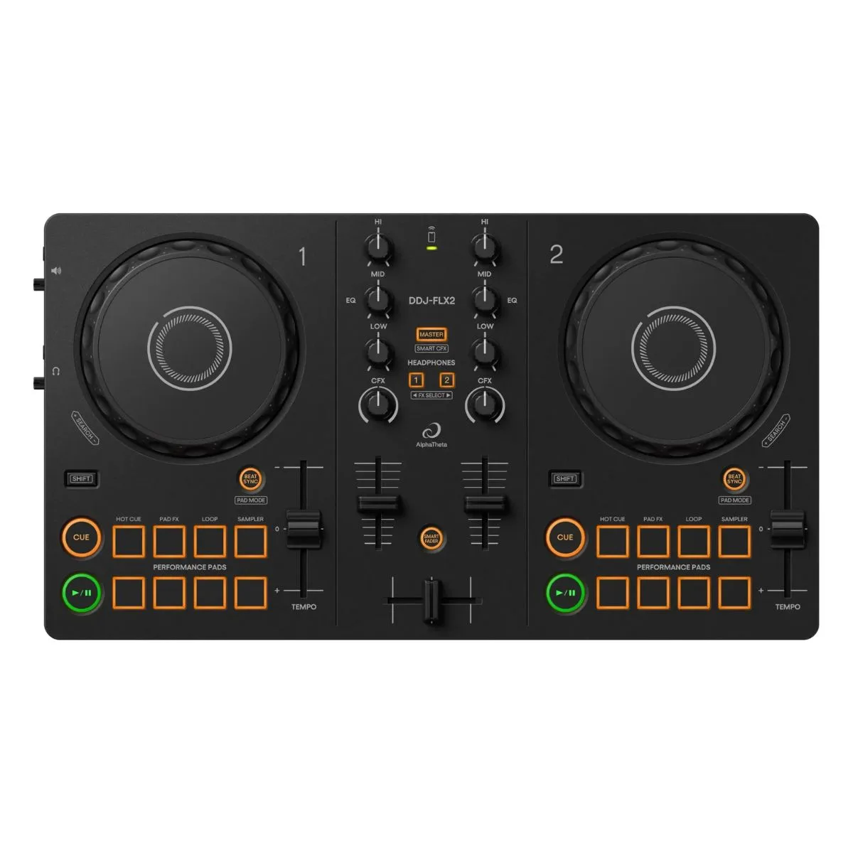 AlphaTheta DDJ-FLX2 Compact 2-channel DJ Controller