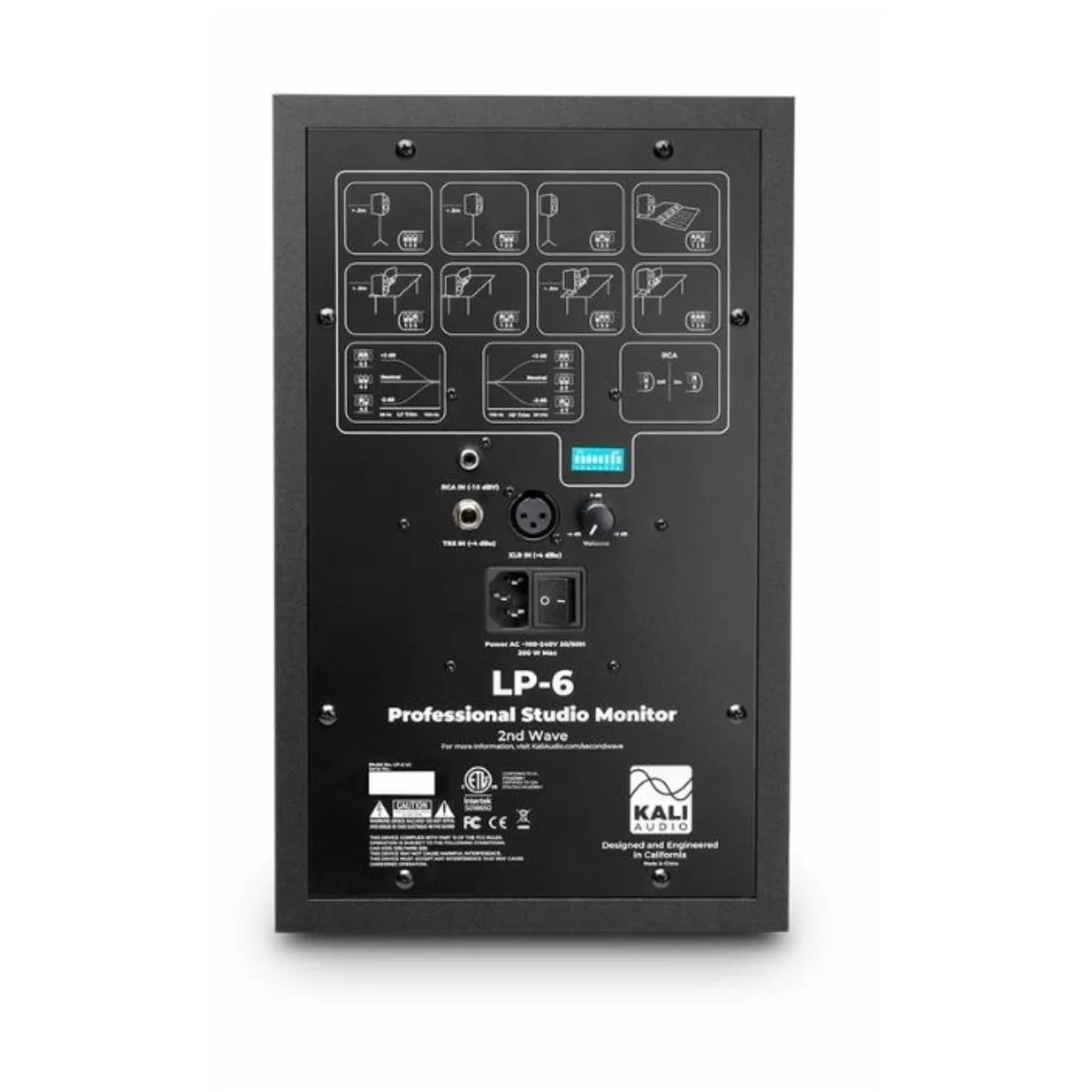Kali Audio LP-6 V2 Powered Studio Monitor Backside