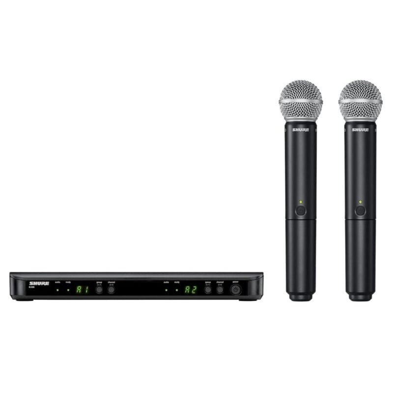 Shure BLX288SM58 Dual Channel Wireless Microphone Set