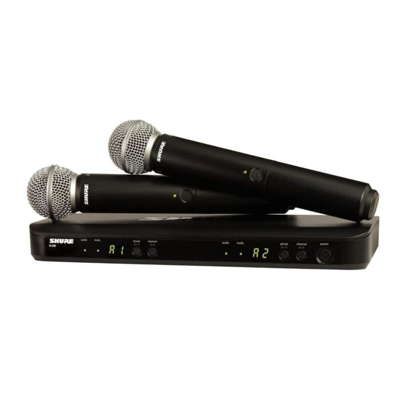 Shure BLX288_PG58 Dual Channel Wireless Microphone Set