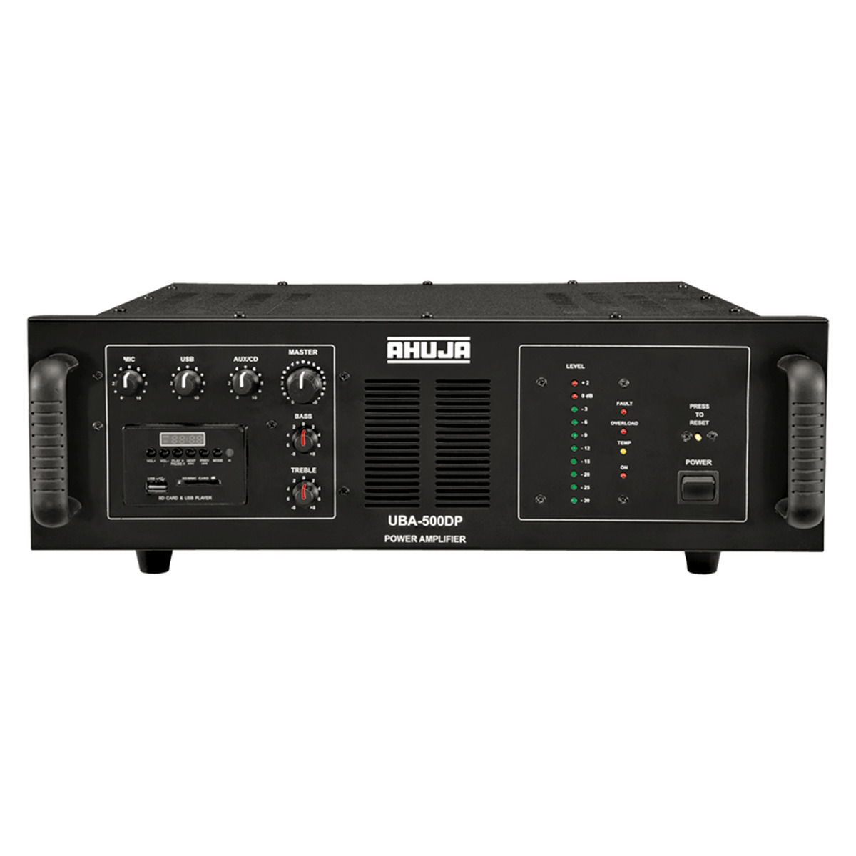 Ahuja UBA-500DP DJ & PA Power Amplifier with Built-in Digital Player 1 Ahuja UBA-500DP DJ & PA Power Amplifier with Built-in Digital Player